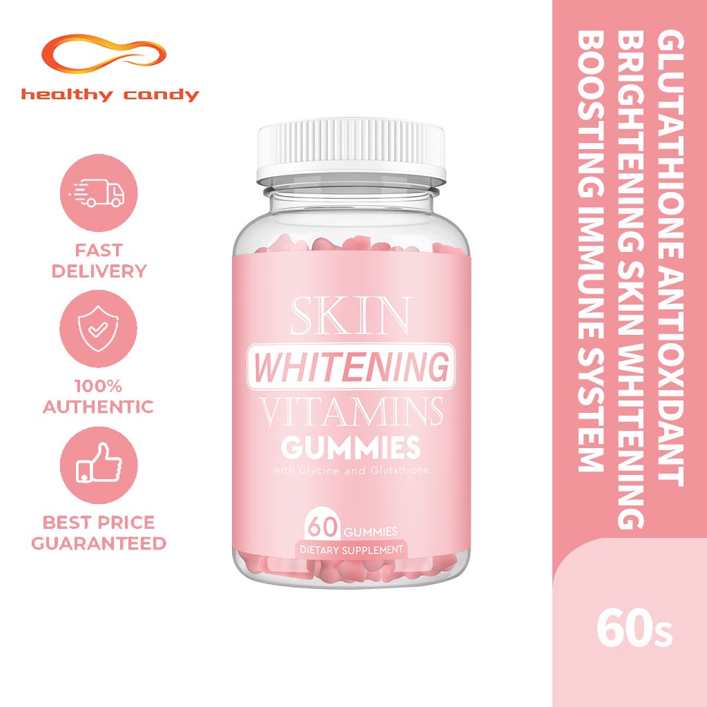 Glutathione Gummies beauty Collagen Vitamins AntiAging Whitening Skin Gummy detox lose weight