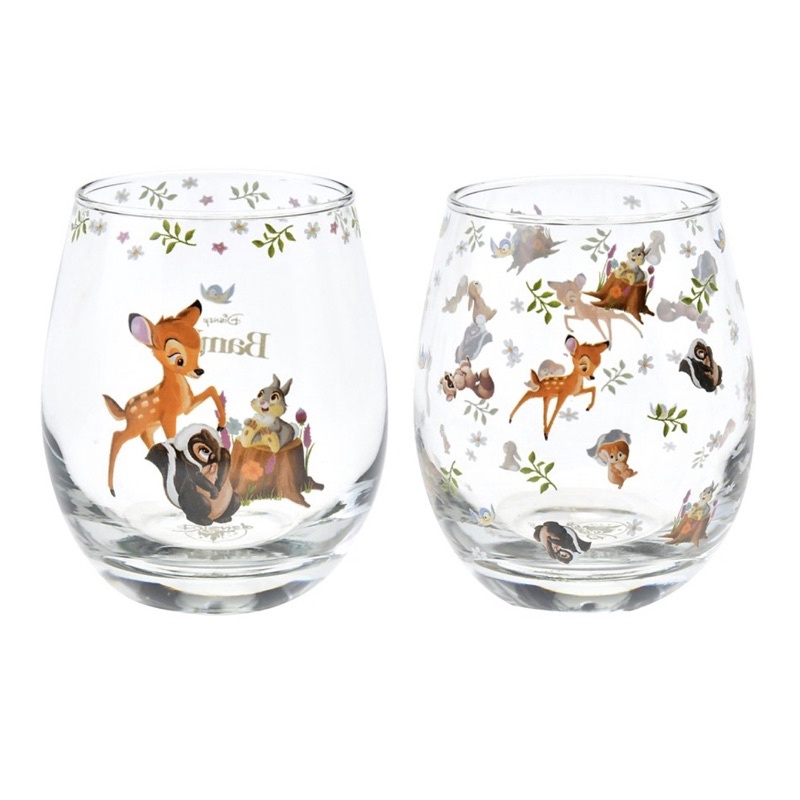 Bambi Tonsuke Flower Glass (Bambi 80years) set Of 2 Pieces. | Shopee ...