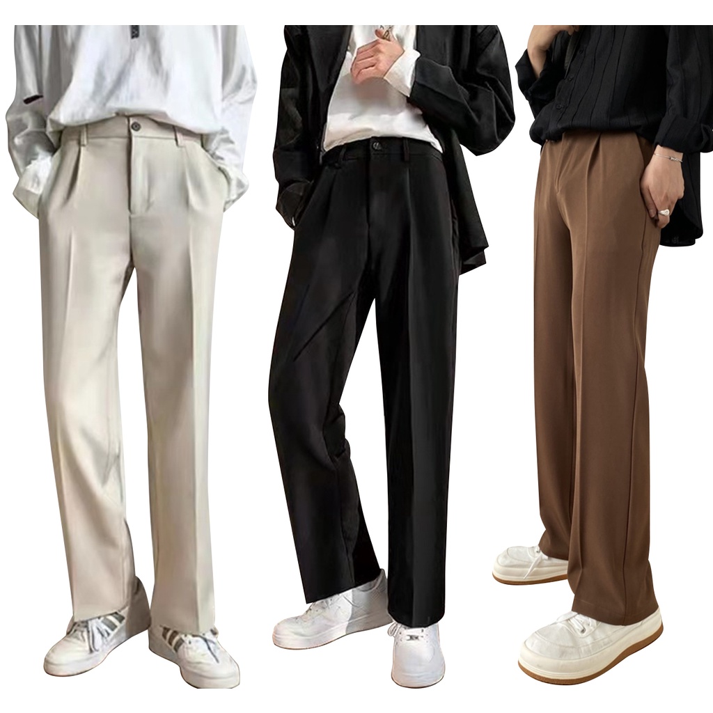 HUILISHI 5color Summer thin straight suit pants Korean version men's ...