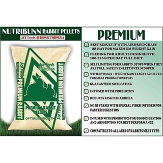 NUTRIBUNN PREMIUM (grower) Rabbit Pellet / Rabbit Feeds 1 KILOGRAM #2
