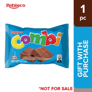 NOT FOR SALE Combi Triple Choco Cracker Sandwich 30g x 1pc | Shopee ...