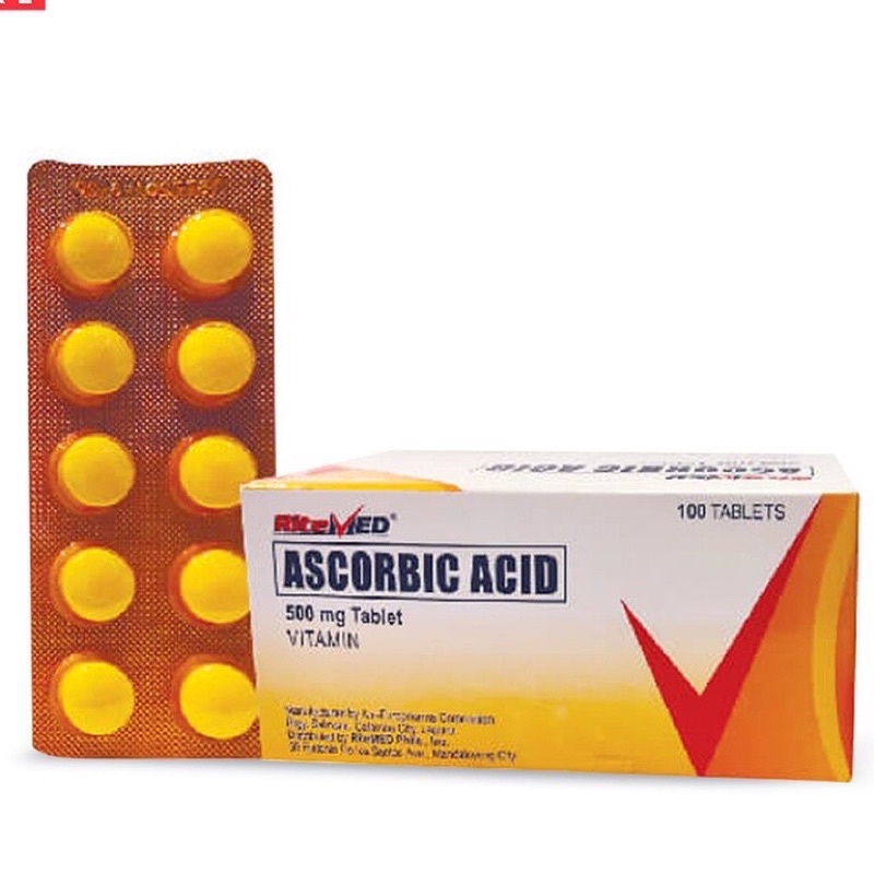 RiteMED Ascorbic Acid 500mg 100 Tablets (Vitamin C) Shopee Philippines