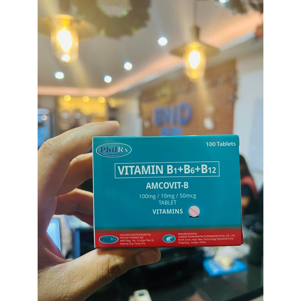 AMCOVIT-B VITAMIN B1+B6+B12 100 TABLETS | Shopee Philippines