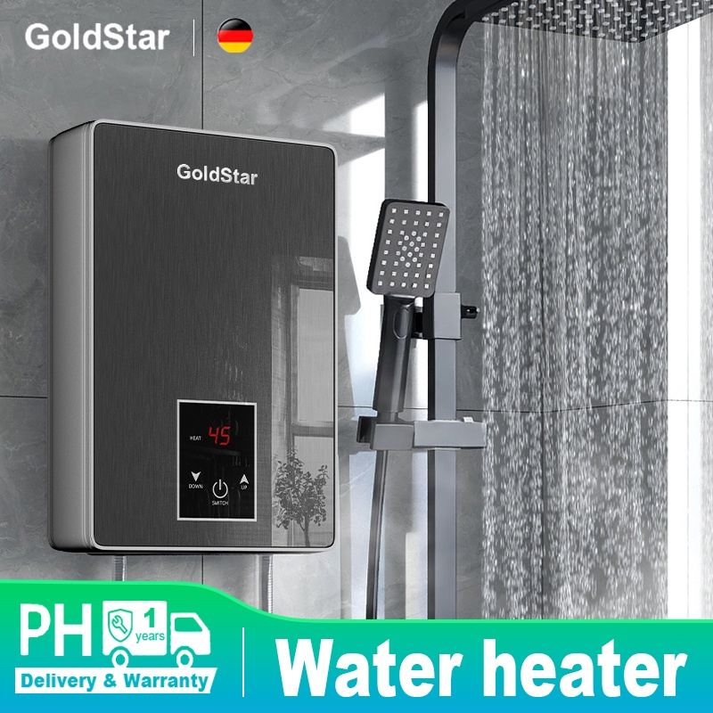 Gold Star Water Heater Electric LCD Touchscreen Instant Water Heater