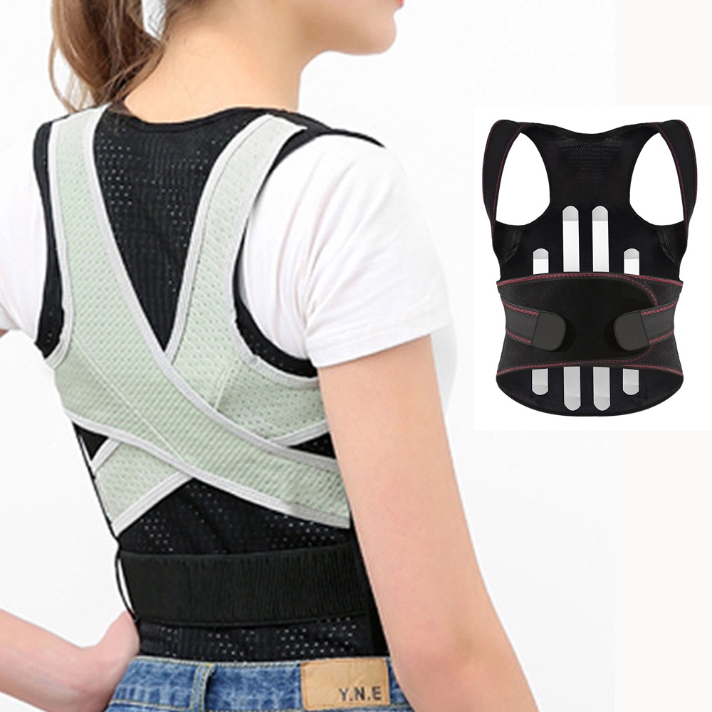 Steel Bone Upper Back Brace Kyphosis Correcting Band Posture Corrector