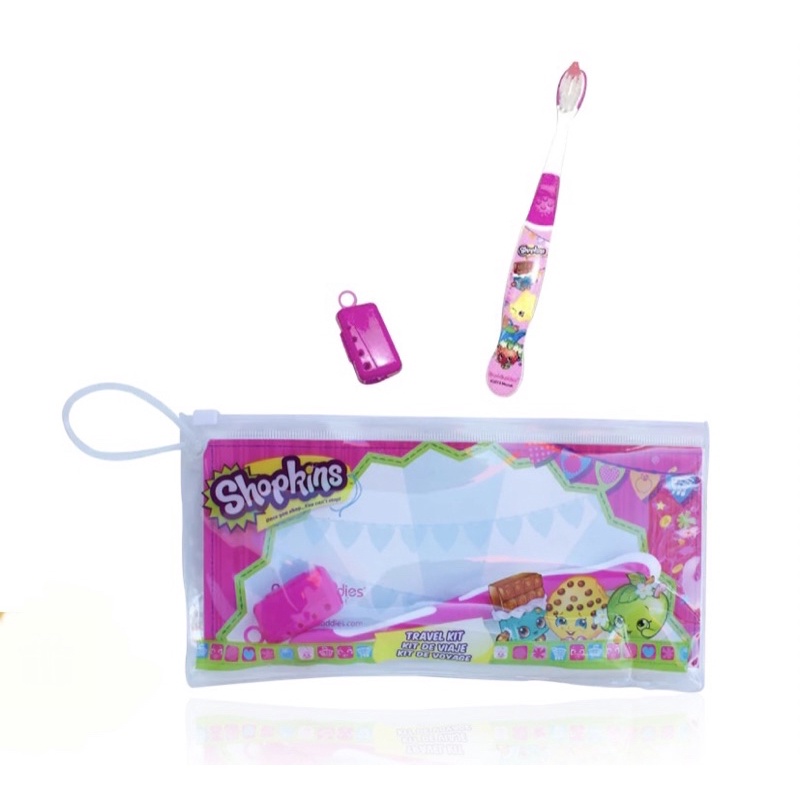 Shopkins Toothbrush Travel Kit Pink Shopee Philippines