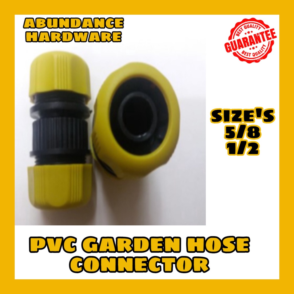 PVC HOSE CONNECTOR / GARDEN HOSE CONNECTOR SIZE (1/2"5/8) Shopee