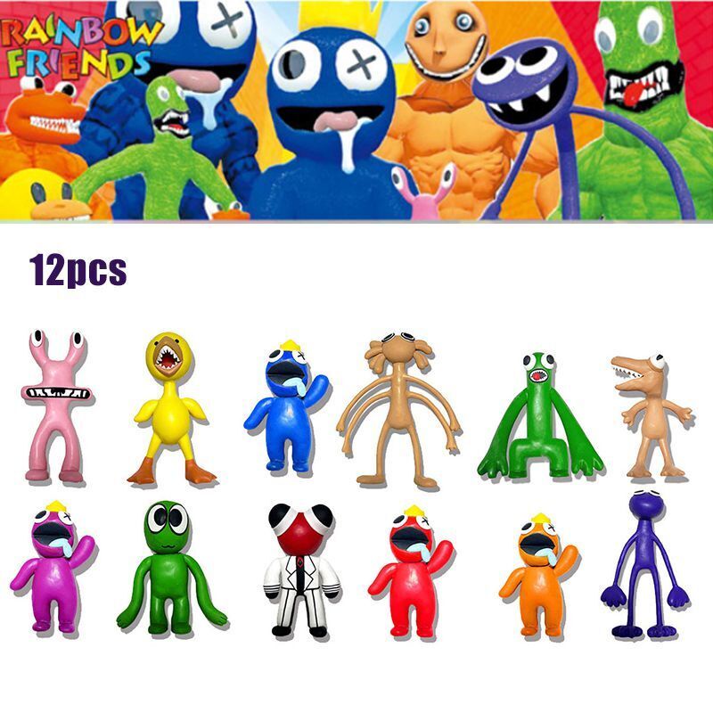 12Pcs/set 2022 Rainbow Friends Figures Kawai Model Dolls Anime Figure ...