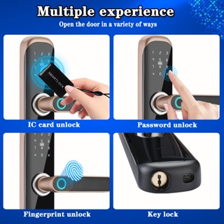 New Product Sales Promotion Tuya APP Biometric Smart Fingerprint Electronic Password RFID Card Door #4