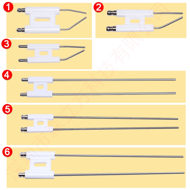 H type burner sparking plug,Double Rod Ceramic Spark Ignition Electrode