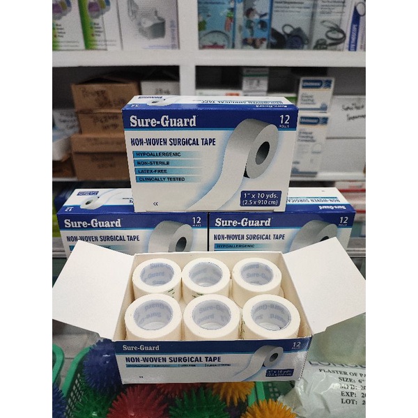 SURGICAL TAPE 1 inch & 1/2 inch (1" x 10yds 1/2" x 10yds