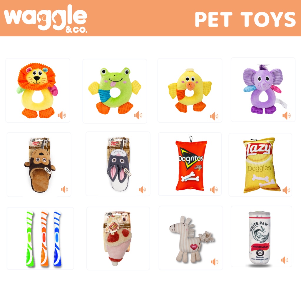 Waggle & Co. Drew the Dog  -  Toy for Big Dogs - Pet (Dog/Cat) Play & Squeaky Chew Toy #4