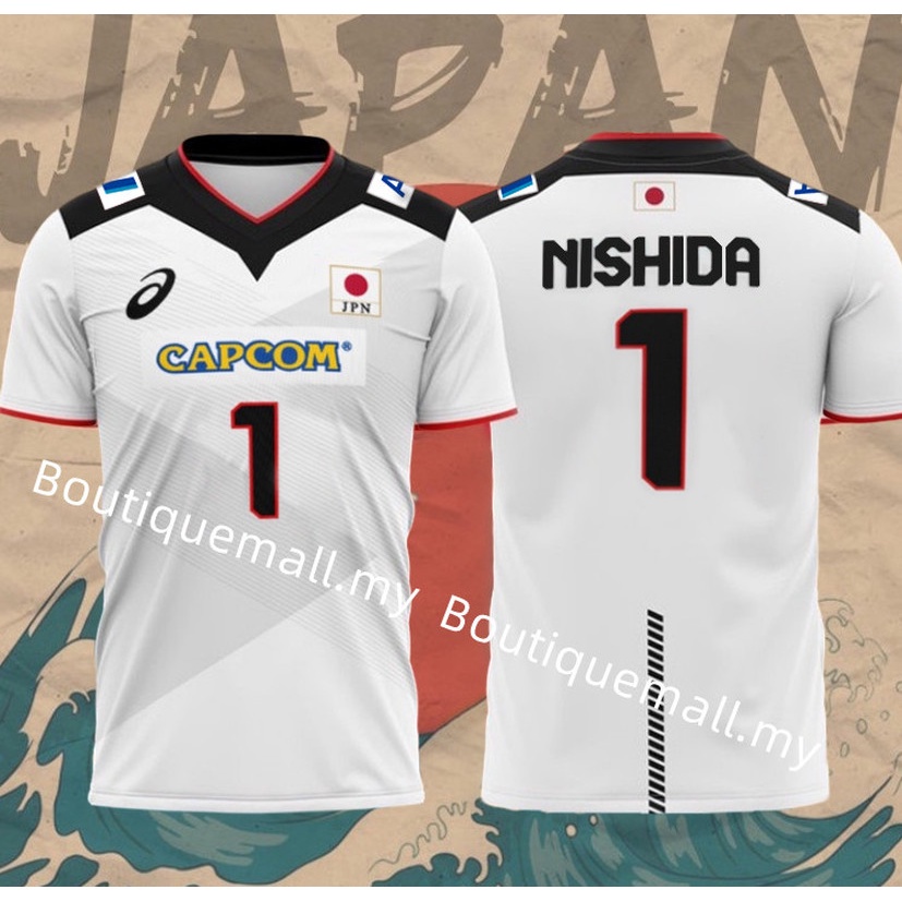 2022 Japan Men's Volleyball Short Sleeve Nishida/R.TAKAHASHI