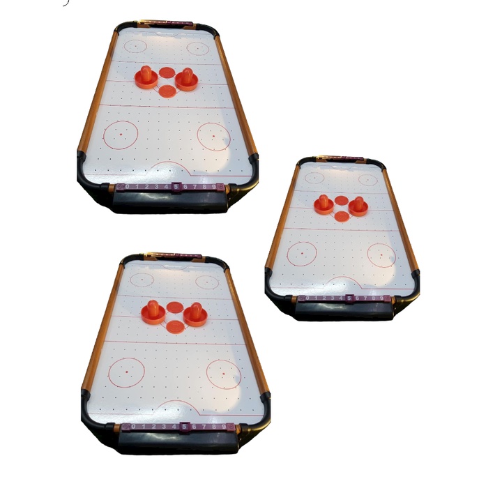 3pcs 12x20 inches TABLE TIP MINI AIR HOCKEY WITH COMPLETE ACCESSORIES