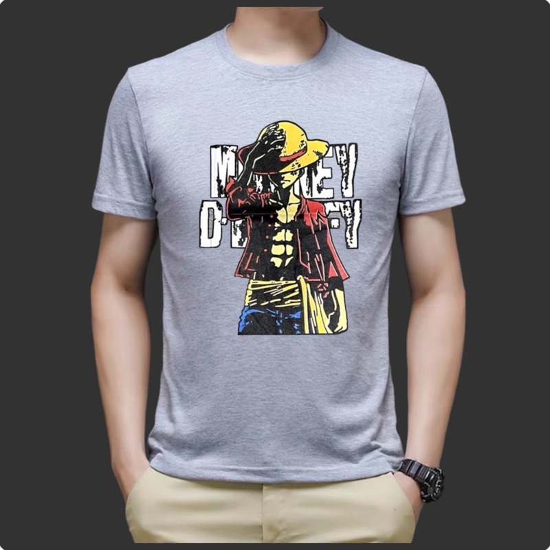Monkey d Luffy cartoon character tee shirt | Shopee Philippines