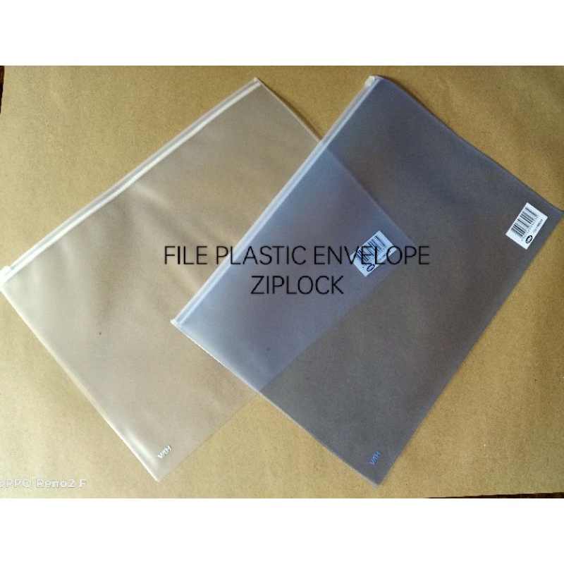 HBW ZIPPER / ZIPLOCK TYPE PLASTIC ENVELOPE LONG MAKAPAL COLOR WHITE