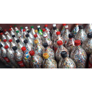 ECOBRICKS (1.5liter coke/600 grams per bottle) #2