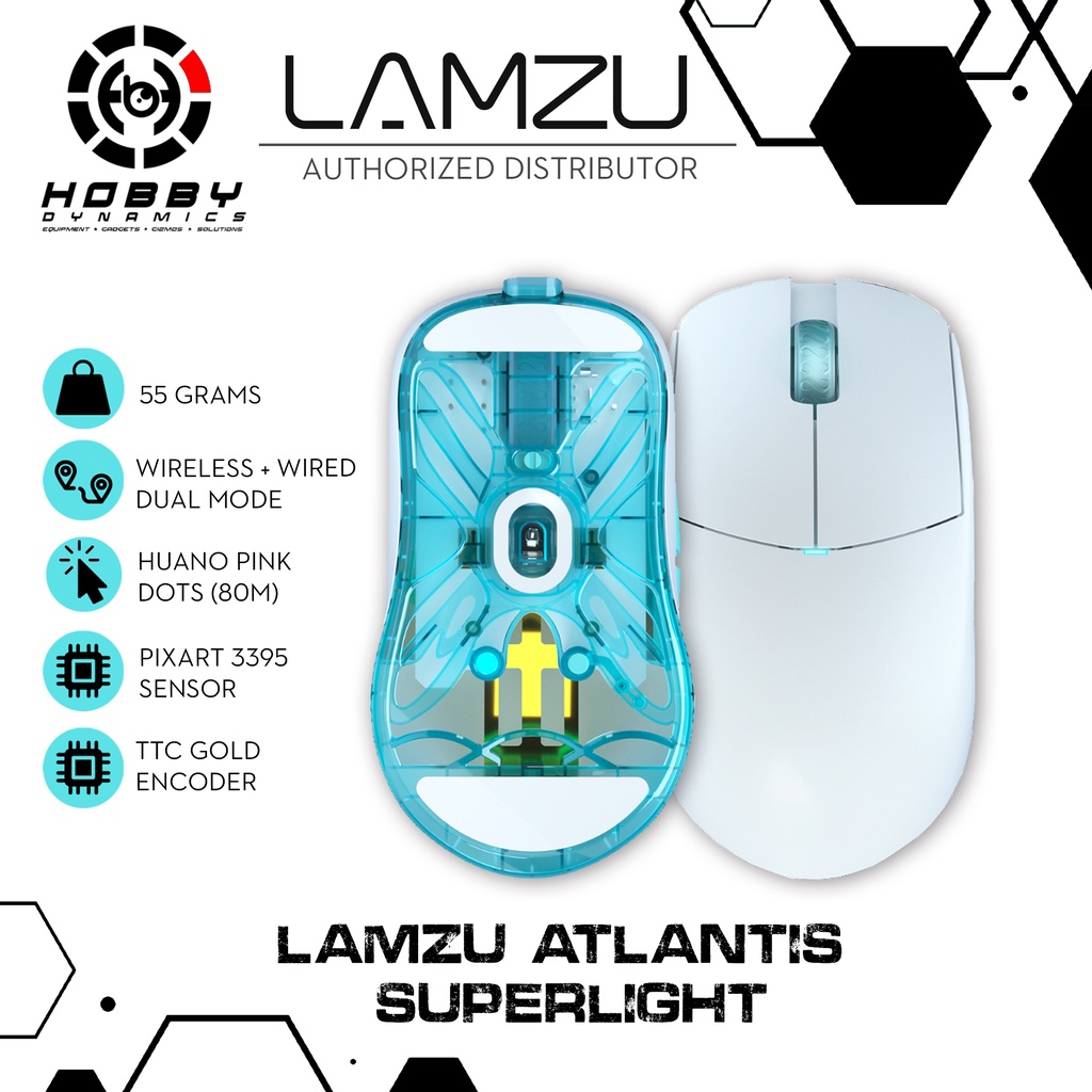 Lamzu Atlantis Superlight Wireless Gaming Mouse Shopee Philippines