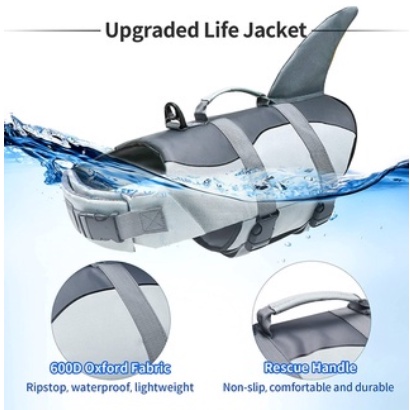Fashion pet safety clothing dog life jacket swimming protector vest surfing protective clothing #5