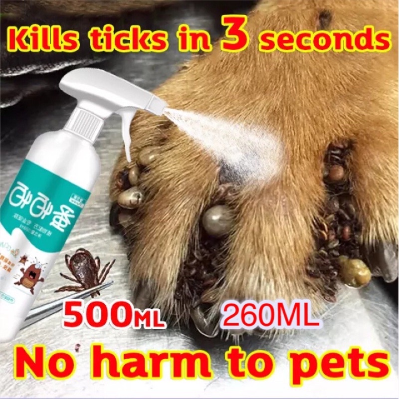 Pet Anti Tick And Flea Spray Fast Effective Anti Garapata For DogCat