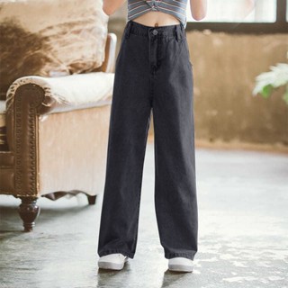 Mga pantalon ng mga bata▼∏Big girls denim wide-leg pants 2022 bagong maluwag na pambata sa tagsibol #1