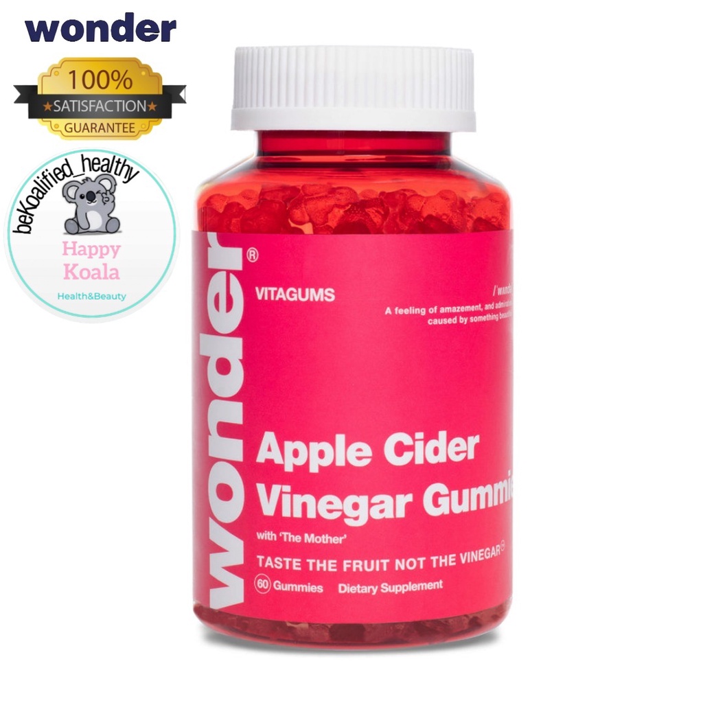 Apple Cider Vinegar ACV gummy candies chewable, weight control, 60