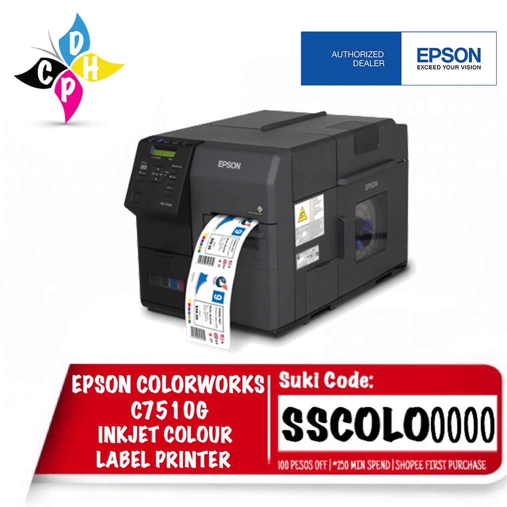 Epson ColorWorks C7510G Inkjet Colour Label Printer Shopee Philippines