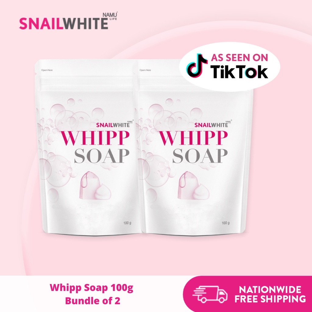 SNAILWHITE Whipp Soap 100g, Bundle of 2watson official store