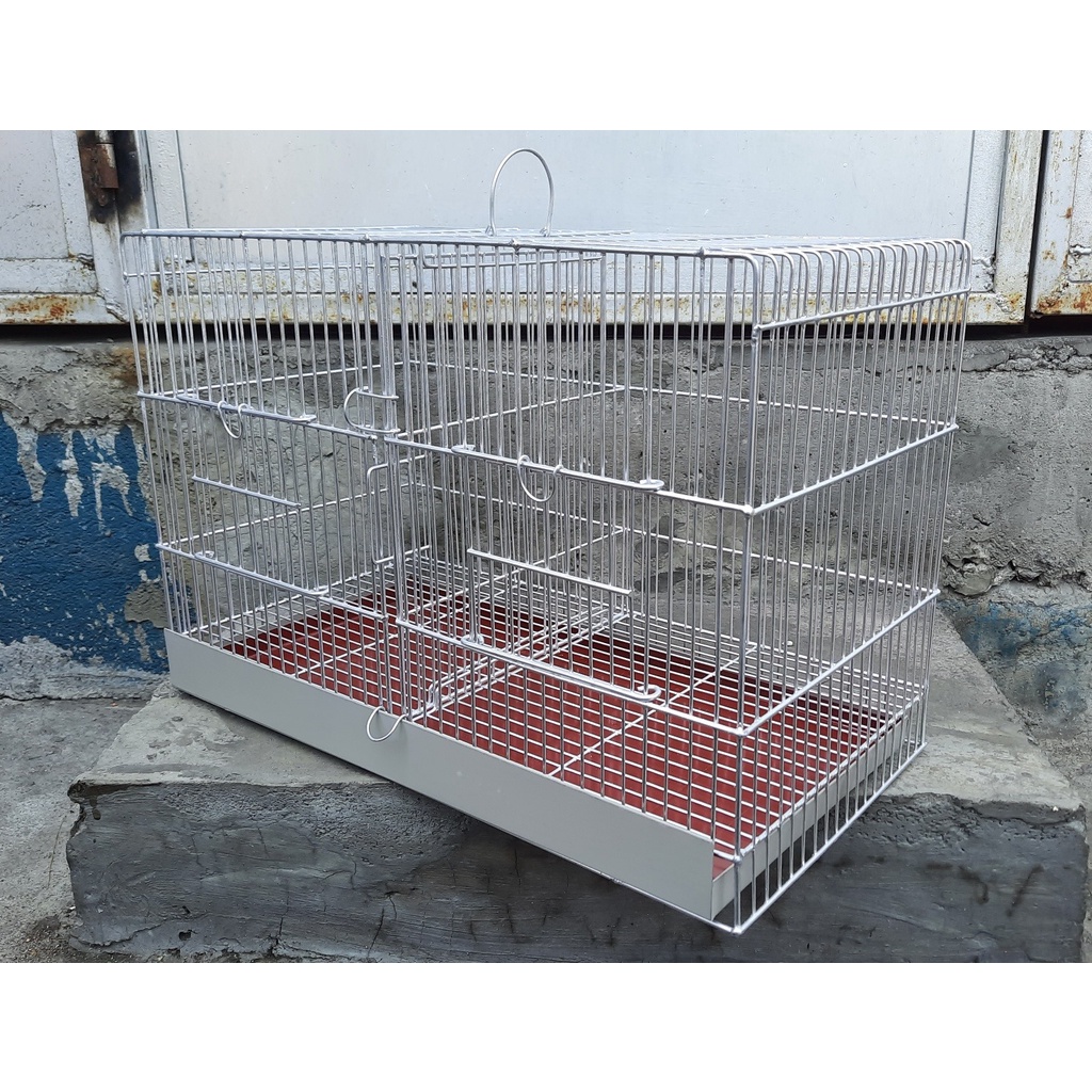 Bird Cage Double Pairing Cage Two Pairs for Lovebird 9 x 12 x 18 Quality Thick Galvanized Pet Cage