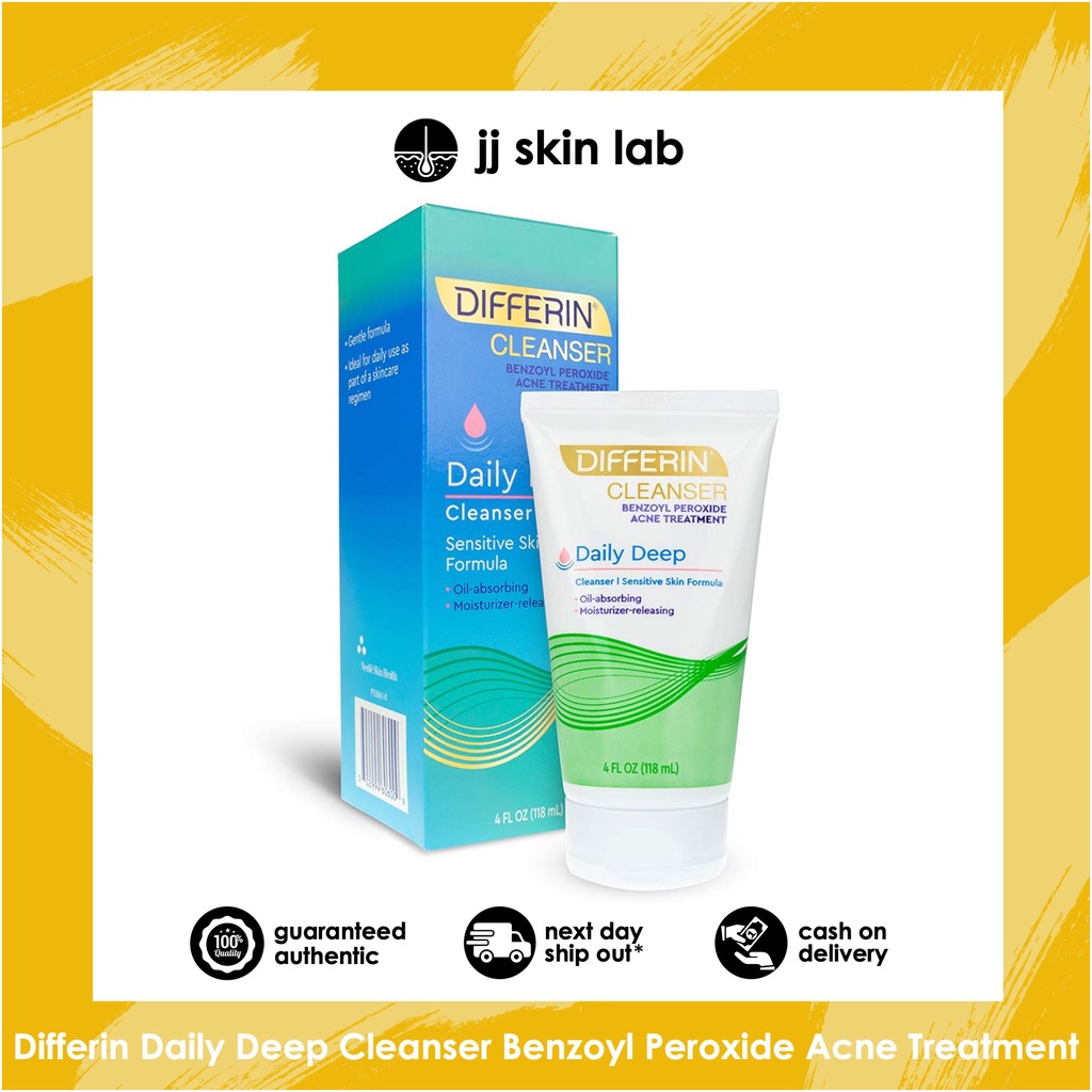 Differin Daily Deep Cleanser Benzoyl Peroxide Acne Treatment (188ml