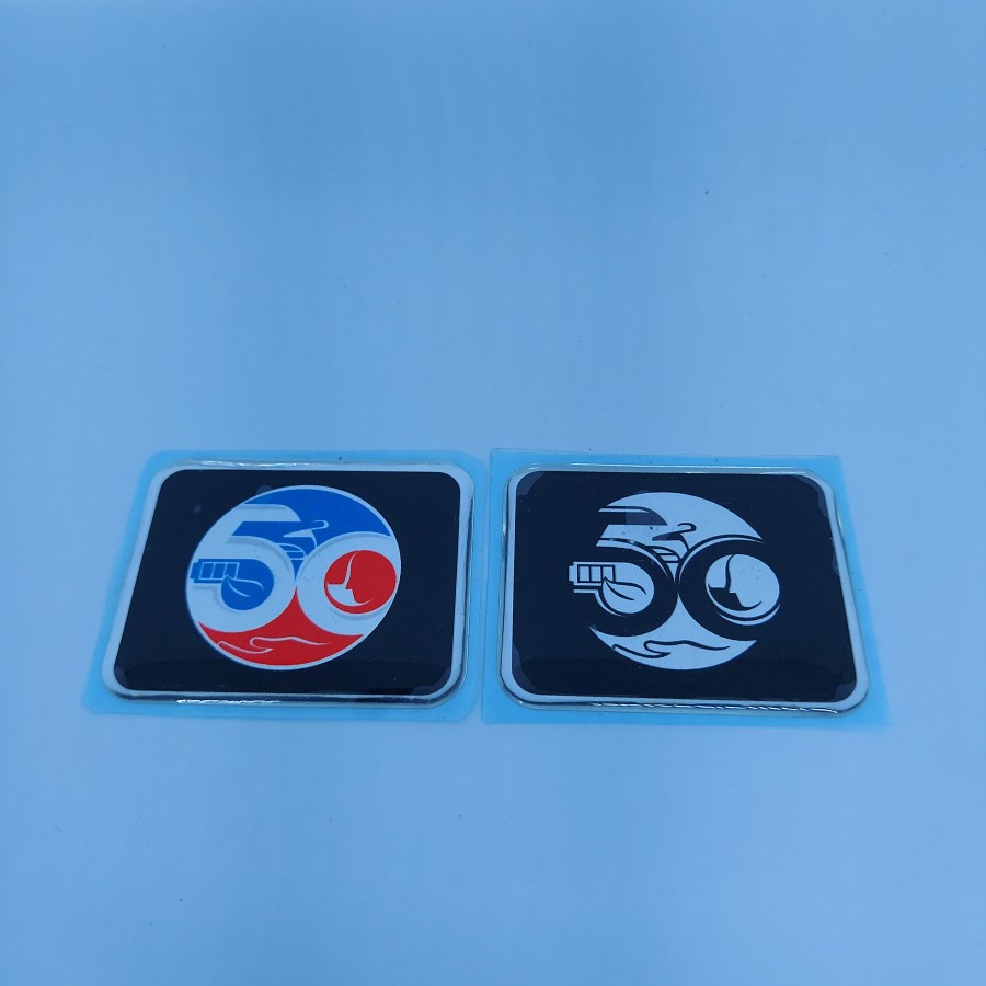 Toyota Sticker 50 Years Old Edition Embossed Stickers 50th TOYOTA