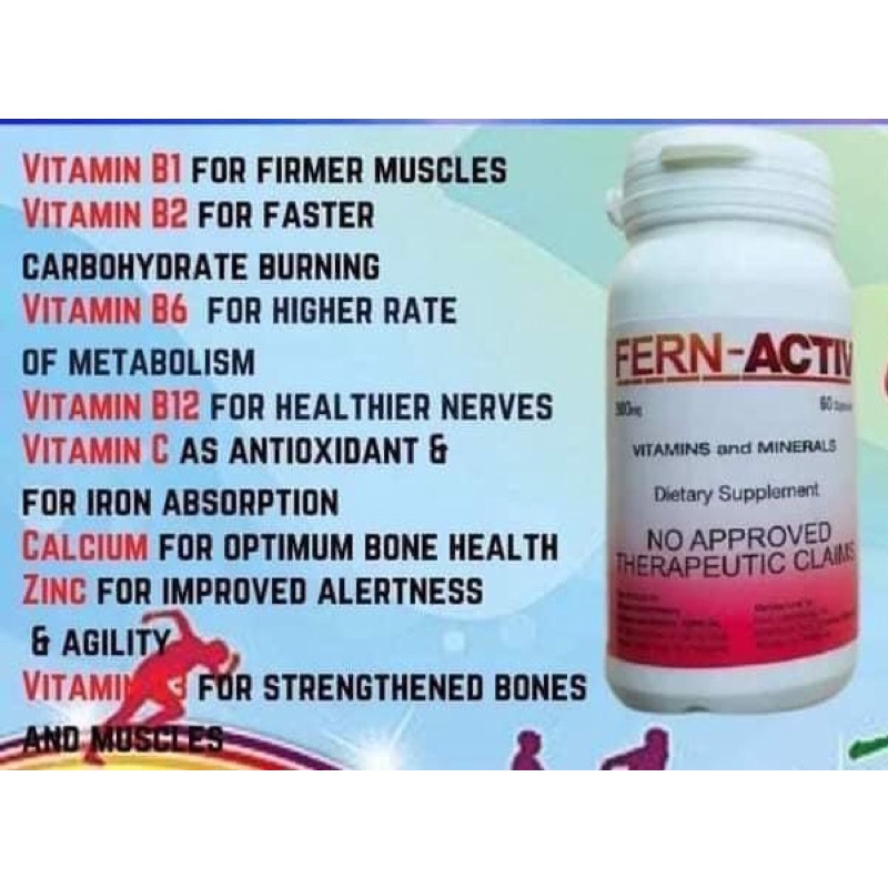 FERN ACTIV Multivitamins and Minerals Shopee Philippines