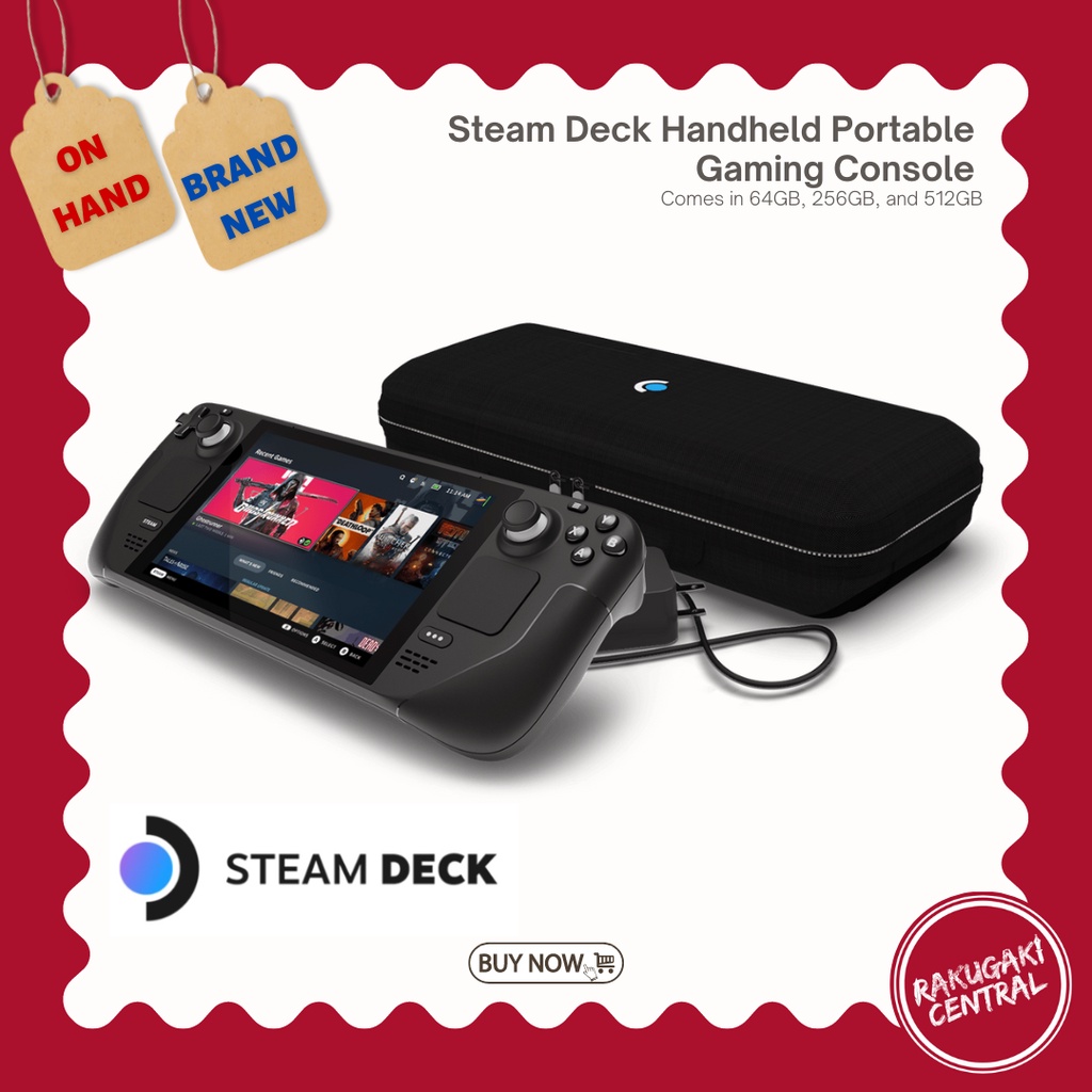 Steam Deck Handheld Portable Gaming Console (BRAND NEW/ON HAND