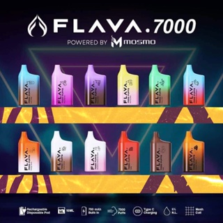 【﻿𝙍𝙀𝘼𝘿𝙔 𝙎𝙏𝙊𝘾𝙆】 Mosmo Flava 7000 Puffs Rechargeable Disposable 100% Legit