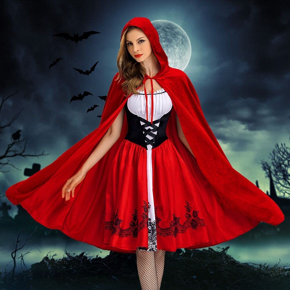 Halloween Little Red Hat Costume Adult Christmas Costume Cosplay