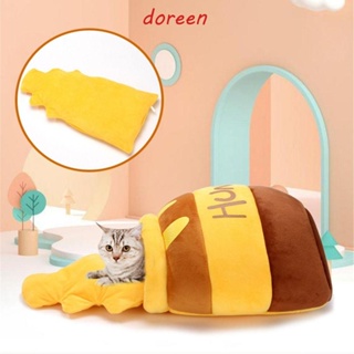 DOREEN Cat Bed Plush Warm Honey Jar Shape Cute Four Seasons Cat House