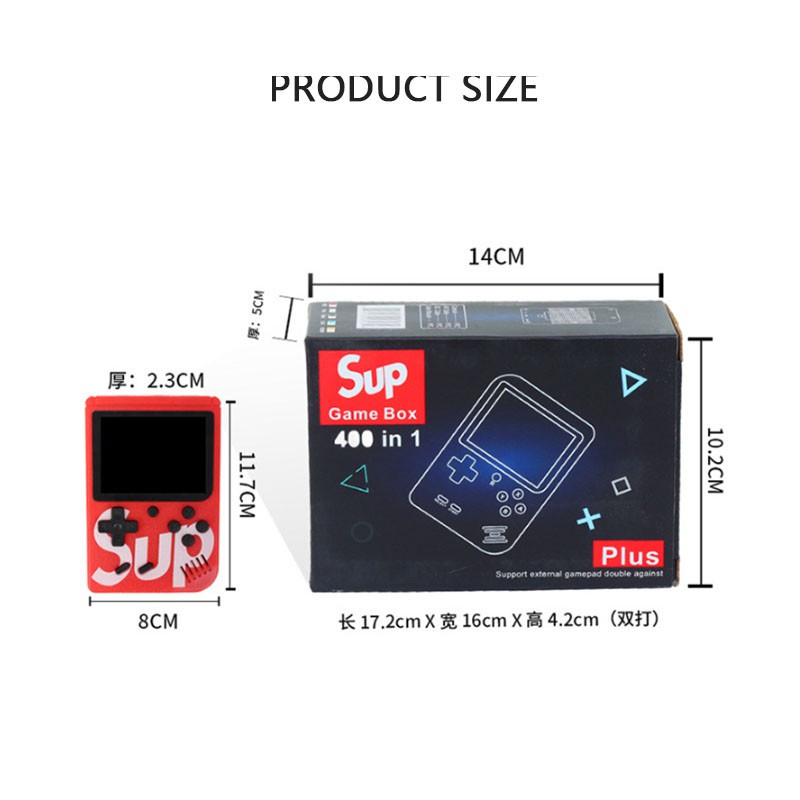 Portable 3 Inch Retro Mini Pocket Game Machine 400 In 1 Gameboy Gamebox