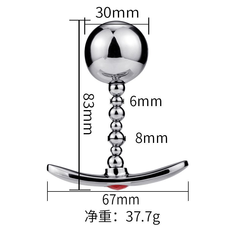 Metal Smooth Anal Beads G-spot Prostate Stimulator Vagina Butt Plug Orgasm Anal Balls Porn Gay Sex T