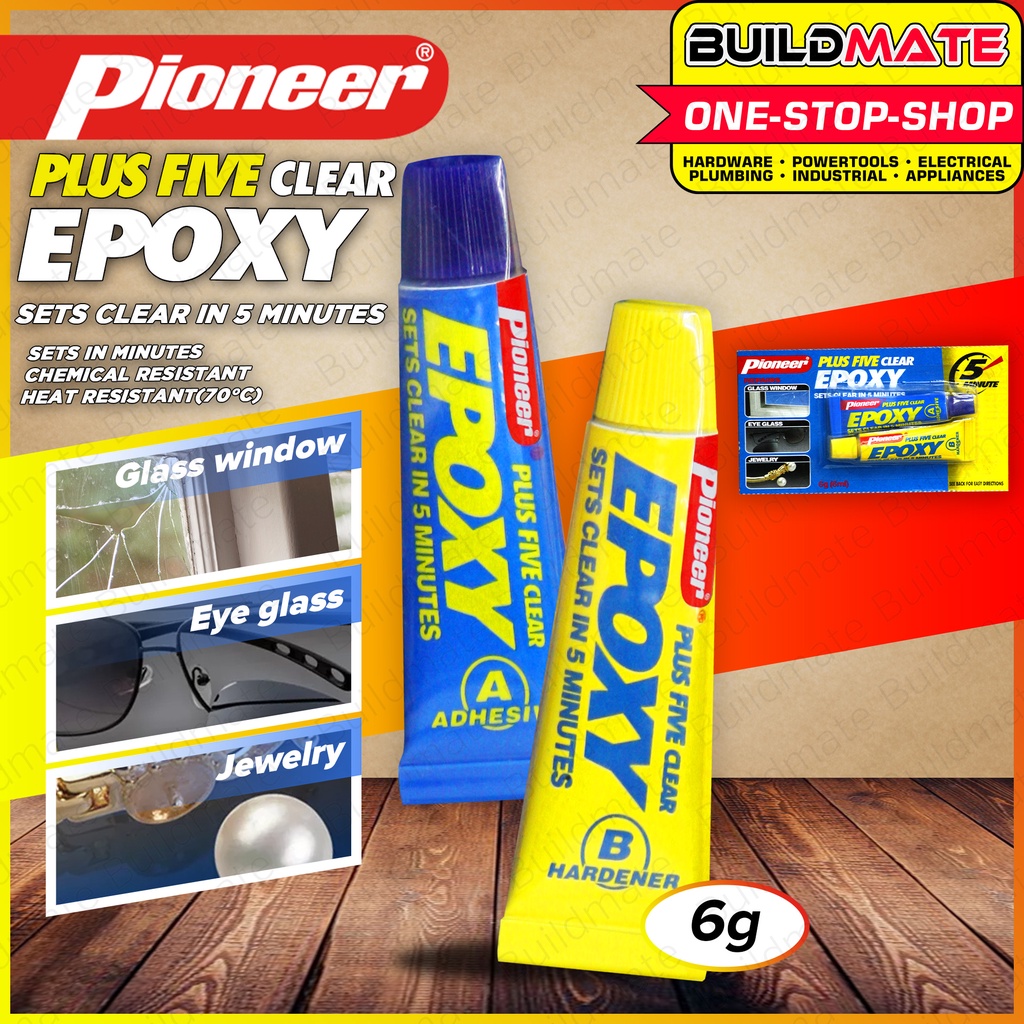 PIONEER 6g Plus Five Clear Epoxy Tube Strip Epoxy Clear Sets Clear In