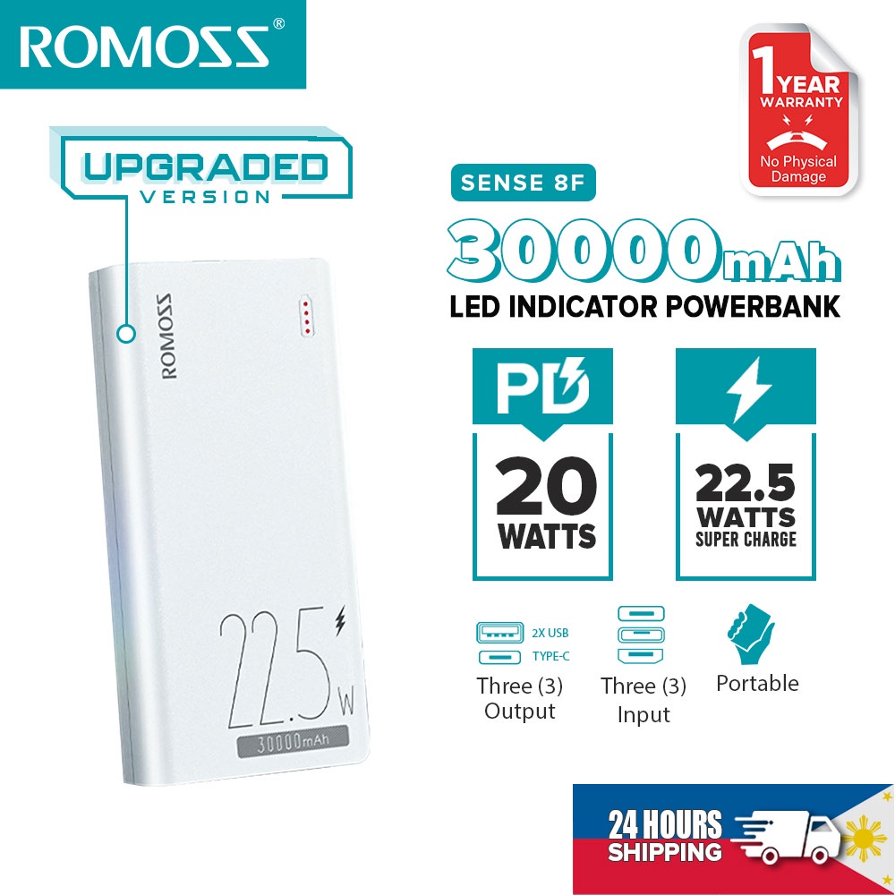 Romoss 30000mAh Powerbank Original Fast Charging PD Portable Charger Phone Battery Portable Source - Image 4