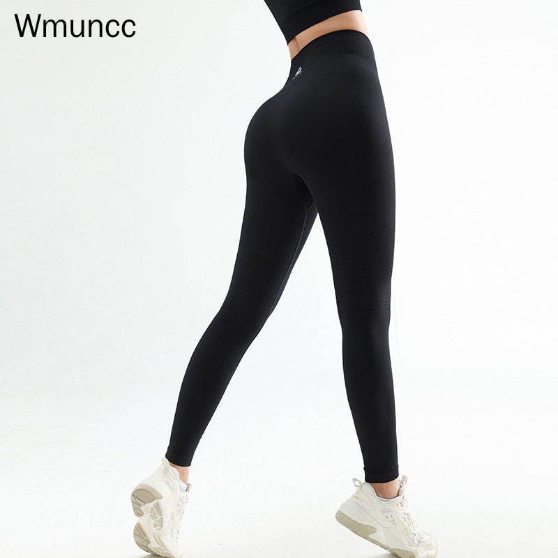 Wmuncc Yoga Leggings Women's High Waist Hip Lifting Fitness Gym Tights ...