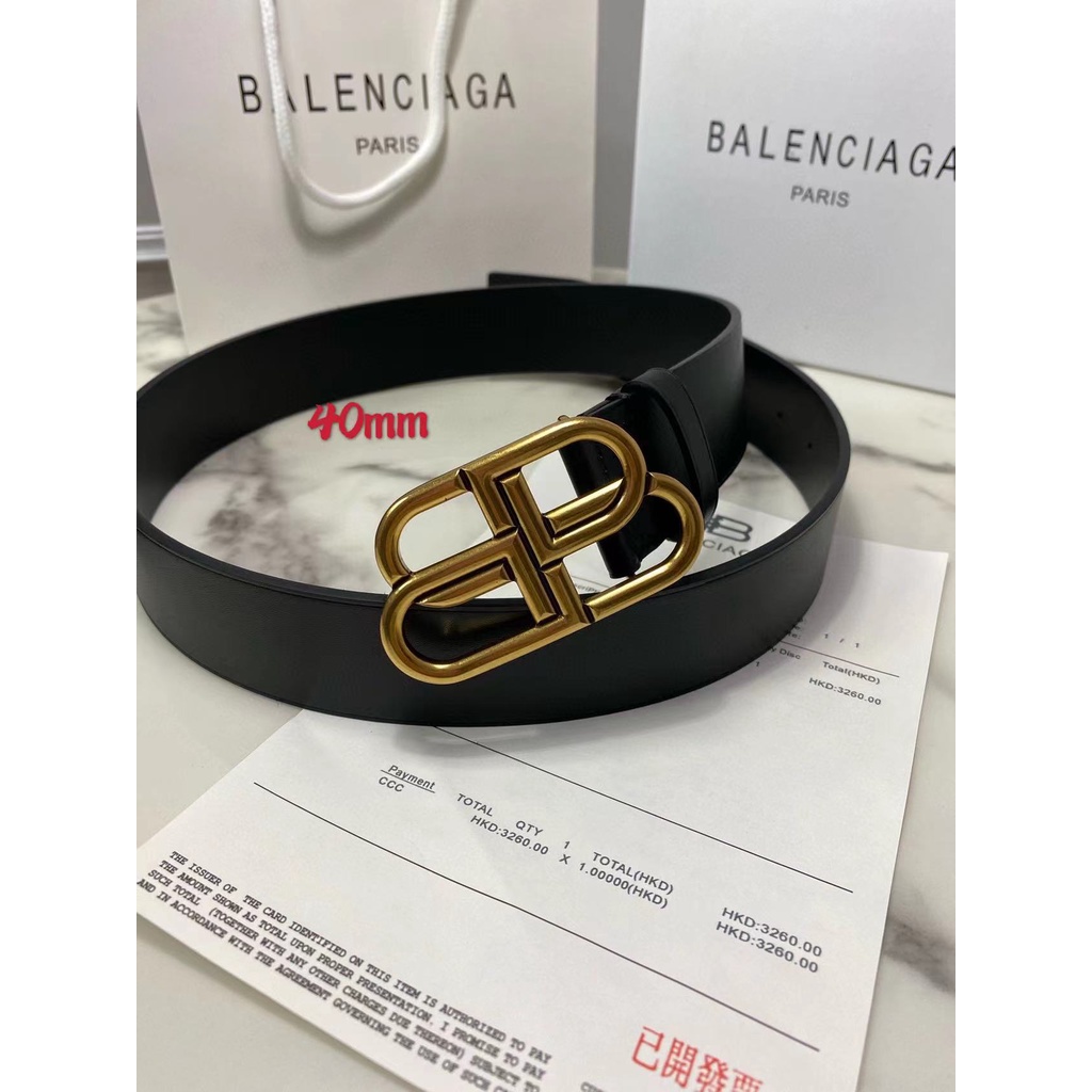Luxury high-end men's and women's leather fashionable black belt 2.5cm 3.5cm 4.0cm belt