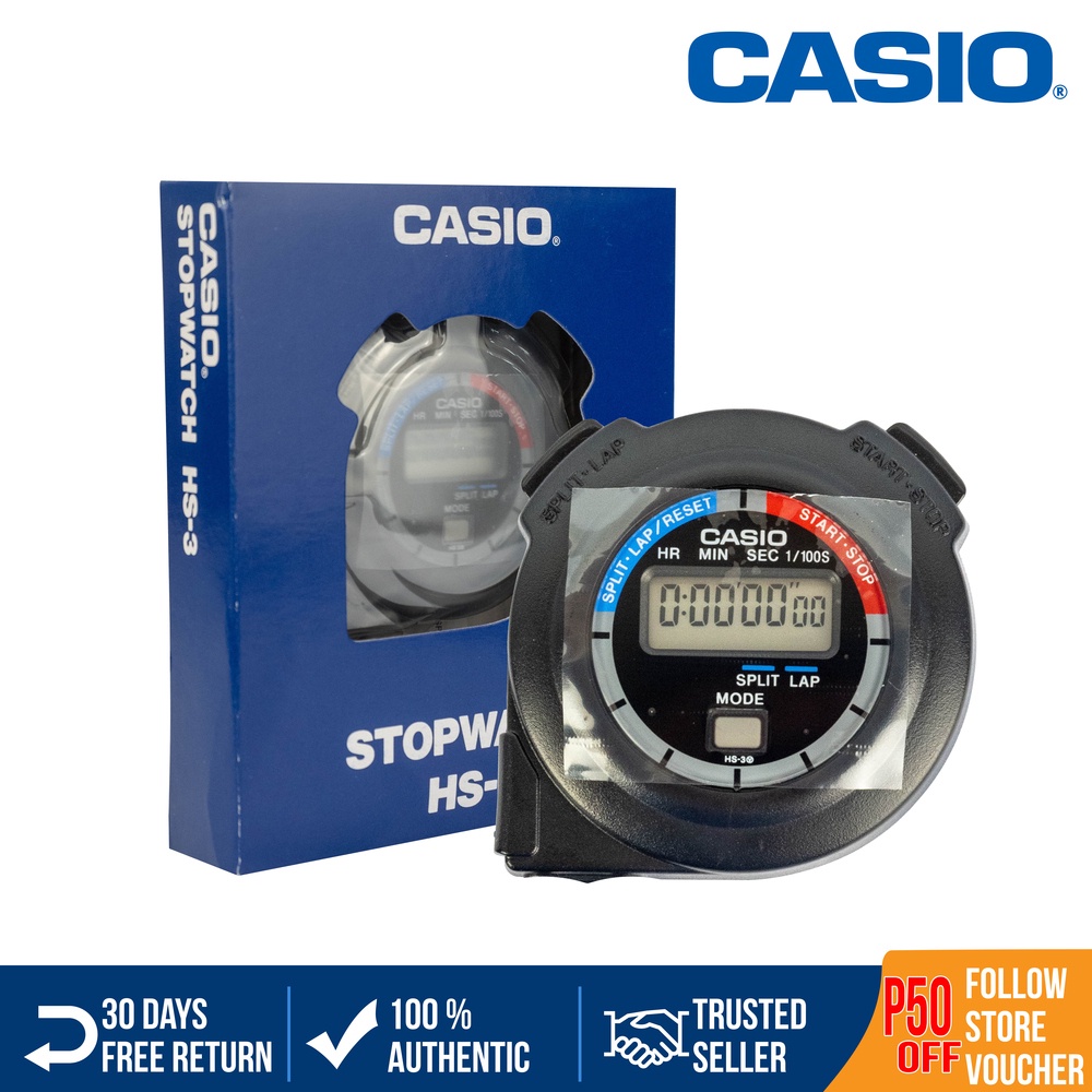 Casio HS3V Handheld Stopwatch x 1 pc Shopee Philippines
