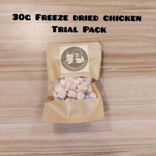 Trial Pack Freeze Dried Pure Chicken Treats and Snacks for Cats and Dogs 30g
