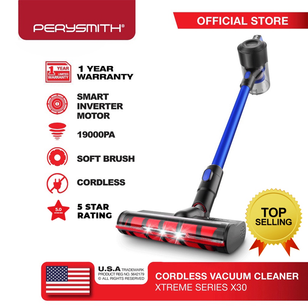 PerySmith Cordless Vacuum Cleaner Xtreme Series 250W X30 Shopee