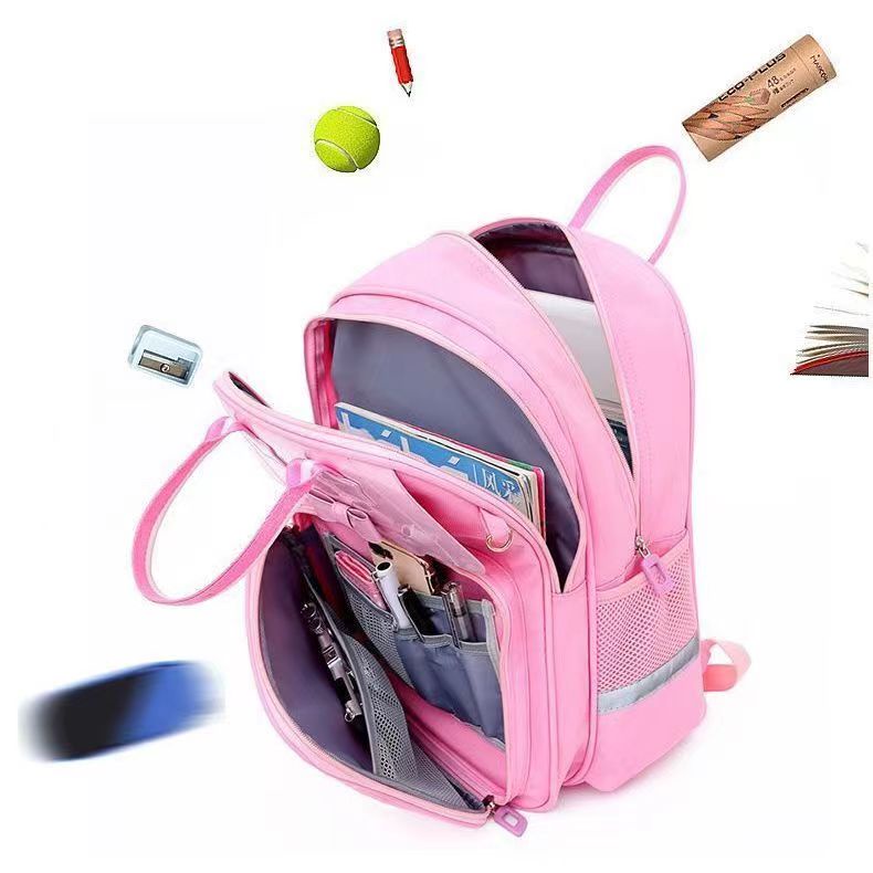 Children Trolley Bag For Kids Girl Grade 1-9 Students Backpack Trolley Case Schoolbag Large Capacity