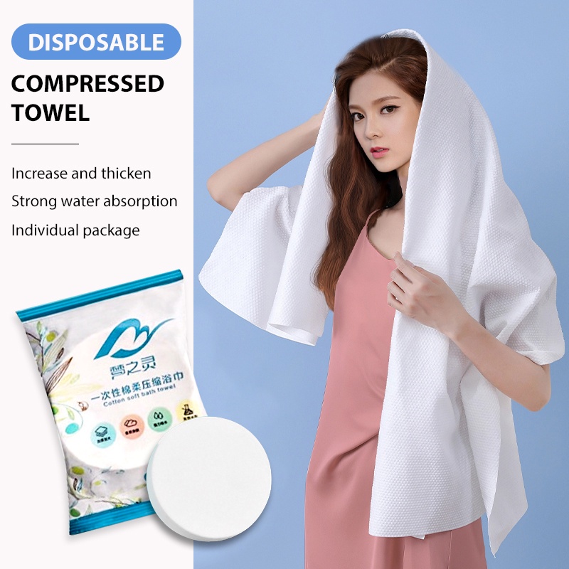 COD70X140CM 70X100CM Portable Compressed Towel Towel Cotton