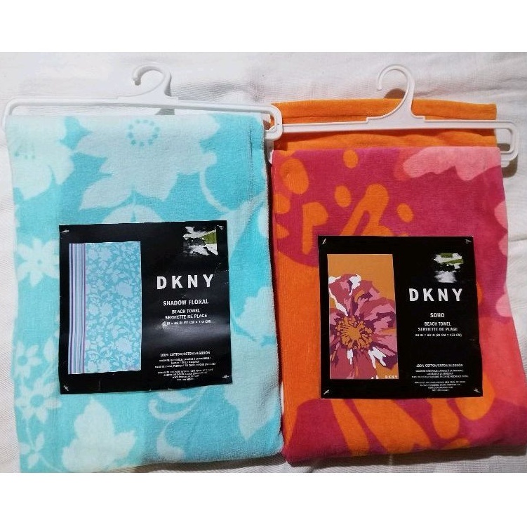 DKNY Beach Towel 38"x16" Shopee Philippines