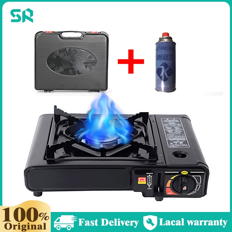 Portable Gas Stove box Automatic Butane Camping Gass Stoves cooker