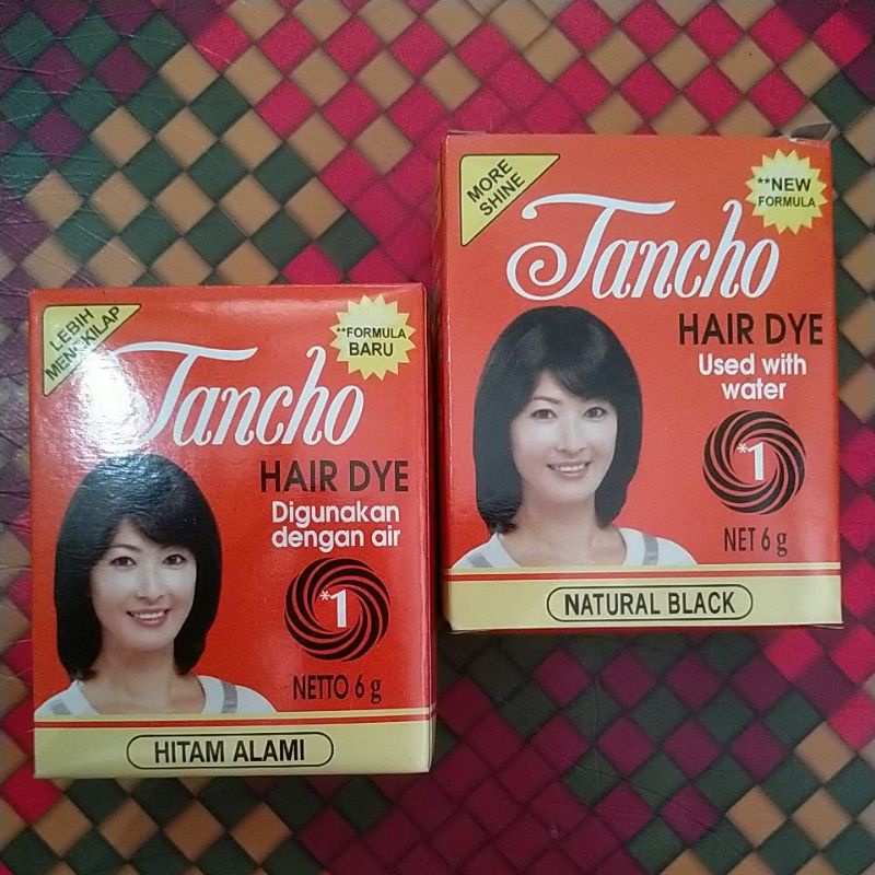 Tancho HAIR DYE NATURAL BLACK HAIR Color Shopee Philippines